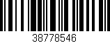 Código de barras (EAN, GTIN, SKU, ISBN): '38778546'