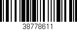 Código de barras (EAN, GTIN, SKU, ISBN): '38778611'