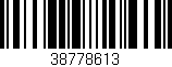 Código de barras (EAN, GTIN, SKU, ISBN): '38778613'