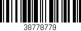 Código de barras (EAN, GTIN, SKU, ISBN): '38778779'
