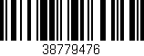 Código de barras (EAN, GTIN, SKU, ISBN): '38779476'