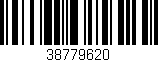 Código de barras (EAN, GTIN, SKU, ISBN): '38779620'