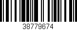 Código de barras (EAN, GTIN, SKU, ISBN): '38779674'