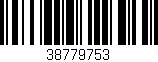Código de barras (EAN, GTIN, SKU, ISBN): '38779753'