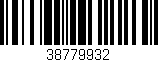 Código de barras (EAN, GTIN, SKU, ISBN): '38779932'