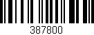 Código de barras (EAN, GTIN, SKU, ISBN): '387800'