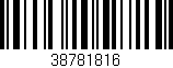 Código de barras (EAN, GTIN, SKU, ISBN): '38781816'