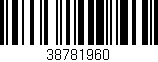 Código de barras (EAN, GTIN, SKU, ISBN): '38781960'