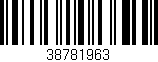 Código de barras (EAN, GTIN, SKU, ISBN): '38781963'