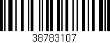 Código de barras (EAN, GTIN, SKU, ISBN): '38783107'