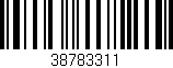 Código de barras (EAN, GTIN, SKU, ISBN): '38783311'