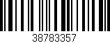 Código de barras (EAN, GTIN, SKU, ISBN): '38783357'