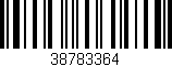 Código de barras (EAN, GTIN, SKU, ISBN): '38783364'