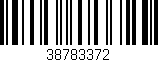 Código de barras (EAN, GTIN, SKU, ISBN): '38783372'