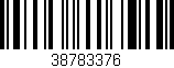 Código de barras (EAN, GTIN, SKU, ISBN): '38783376'