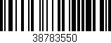 Código de barras (EAN, GTIN, SKU, ISBN): '38783550'