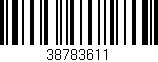 Código de barras (EAN, GTIN, SKU, ISBN): '38783611'