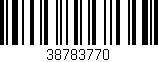 Código de barras (EAN, GTIN, SKU, ISBN): '38783770'