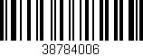 Código de barras (EAN, GTIN, SKU, ISBN): '38784006'