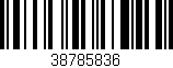 Código de barras (EAN, GTIN, SKU, ISBN): '38785836'