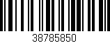 Código de barras (EAN, GTIN, SKU, ISBN): '38785850'