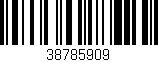 Código de barras (EAN, GTIN, SKU, ISBN): '38785909'
