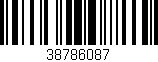 Código de barras (EAN, GTIN, SKU, ISBN): '38786087'