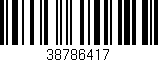 Código de barras (EAN, GTIN, SKU, ISBN): '38786417'