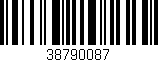 Código de barras (EAN, GTIN, SKU, ISBN): '38790087'