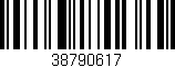 Código de barras (EAN, GTIN, SKU, ISBN): '38790617'