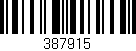 Código de barras (EAN, GTIN, SKU, ISBN): '387915'