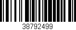 Código de barras (EAN, GTIN, SKU, ISBN): '38792499'
