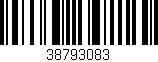 Código de barras (EAN, GTIN, SKU, ISBN): '38793083'