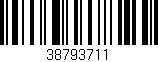 Código de barras (EAN, GTIN, SKU, ISBN): '38793711'