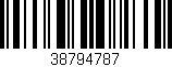 Código de barras (EAN, GTIN, SKU, ISBN): '38794787'