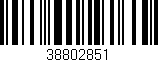 Código de barras (EAN, GTIN, SKU, ISBN): '38802851'