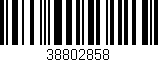Código de barras (EAN, GTIN, SKU, ISBN): '38802858'
