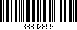 Código de barras (EAN, GTIN, SKU, ISBN): '38802859'