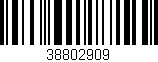 Código de barras (EAN, GTIN, SKU, ISBN): '38802909'