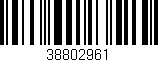 Código de barras (EAN, GTIN, SKU, ISBN): '38802961'
