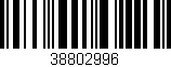 Código de barras (EAN, GTIN, SKU, ISBN): '38802996'