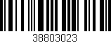 Código de barras (EAN, GTIN, SKU, ISBN): '38803023'
