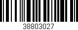 Código de barras (EAN, GTIN, SKU, ISBN): '38803027'