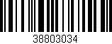 Código de barras (EAN, GTIN, SKU, ISBN): '38803034'