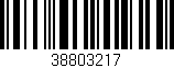 Código de barras (EAN, GTIN, SKU, ISBN): '38803217'