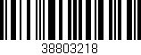 Código de barras (EAN, GTIN, SKU, ISBN): '38803218'