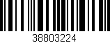 Código de barras (EAN, GTIN, SKU, ISBN): '38803224'