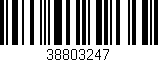 Código de barras (EAN, GTIN, SKU, ISBN): '38803247'