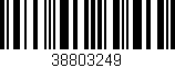 Código de barras (EAN, GTIN, SKU, ISBN): '38803249'