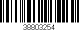 Código de barras (EAN, GTIN, SKU, ISBN): '38803254'
